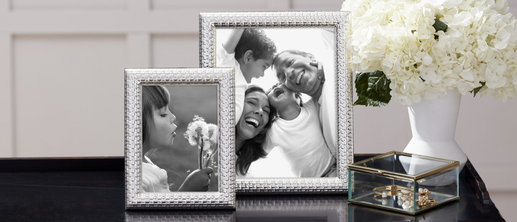 Framed family photos