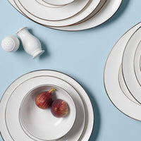 Continental Dining Dinnerware and salt & pepper shaker.