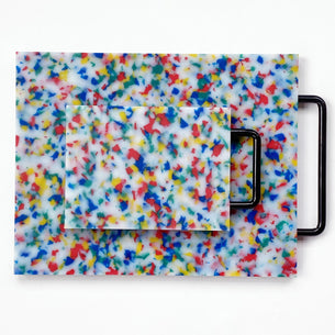 Small Multicolor Confetti Cutting Board
