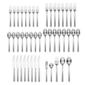 Gailann Satin 45-Piece Flatware Set with Caddy