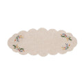 French Perle Holly Embroidered 14x31 Centerpiece Table Runner