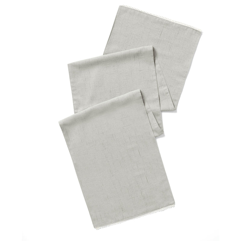 French Perle Dove Grey 70x14 Table Runner