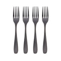 Eliana Black Satin Salad Forks, Set of 4