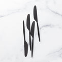 Gaze Black Satin Spreaders, Set of 4