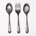 Rhiannon Black Satin 3-Piece Hostess Set
