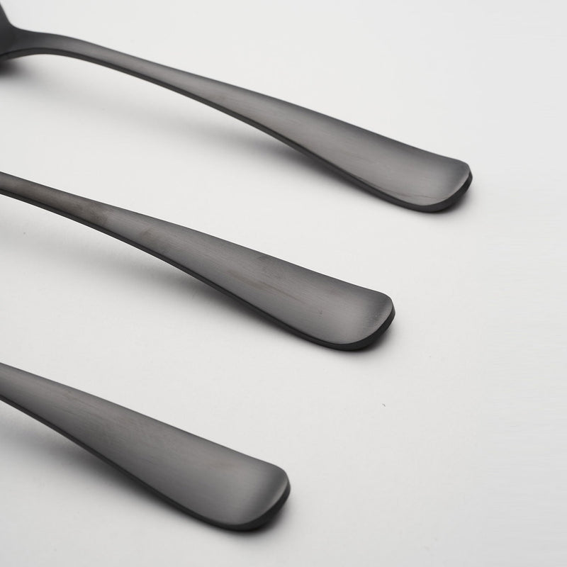 Rhiannon Black Satin 3-Piece Hostess Set