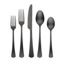 Morgan Black Satin 20-Piece Flatware Set