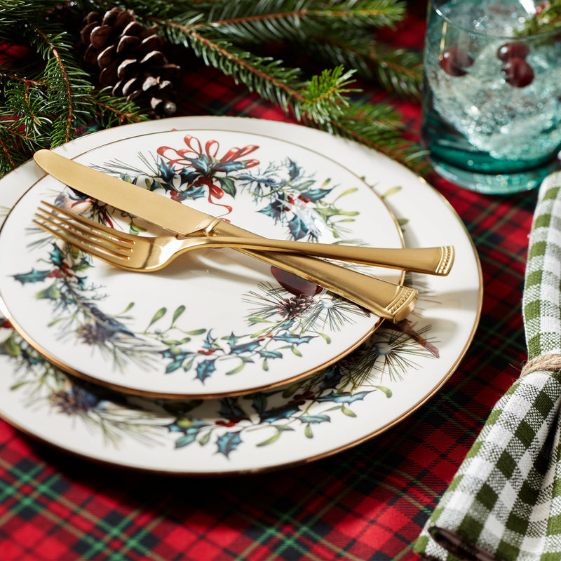Portola Gold Satin 20-Piece Flatware Set