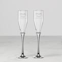 Personalized Devotion Toasting Flute, Set of 2