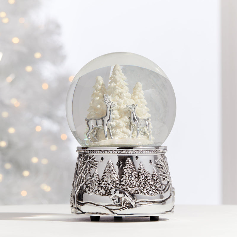 North Pole Bound Reindeer Snow Globe