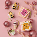 Personalized Forever Friends Bees 2-Piece Ornament Set