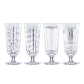 New Vintage Crystal Iced Beverage Glasses, Set of 4