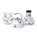Vintage Cherry Dot 2-Piece Rectangular Storage Set