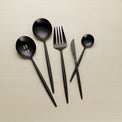 Zephyr Black Mirror 45-Piece Flatware Set