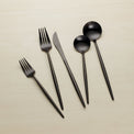 Zephyr Black Mirror 45-Piece Flatware Set