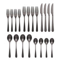 Kenbrook Black Vintage 20-Piece Flatware Set