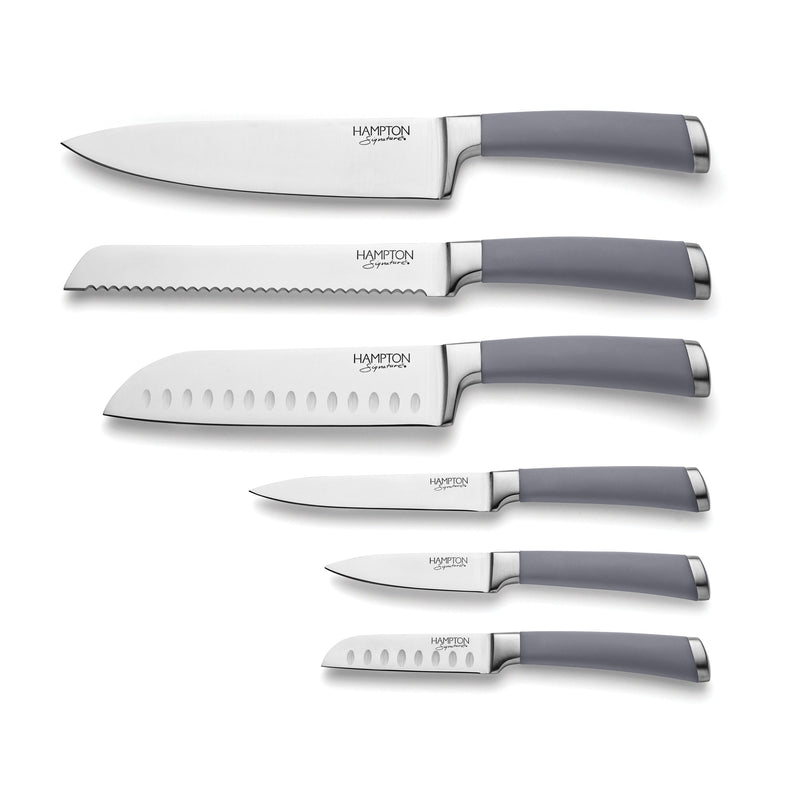 Beton 7-Piece Cutlery Block Set