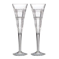 Hudson Crystal Toasting Flutes, Set of 2