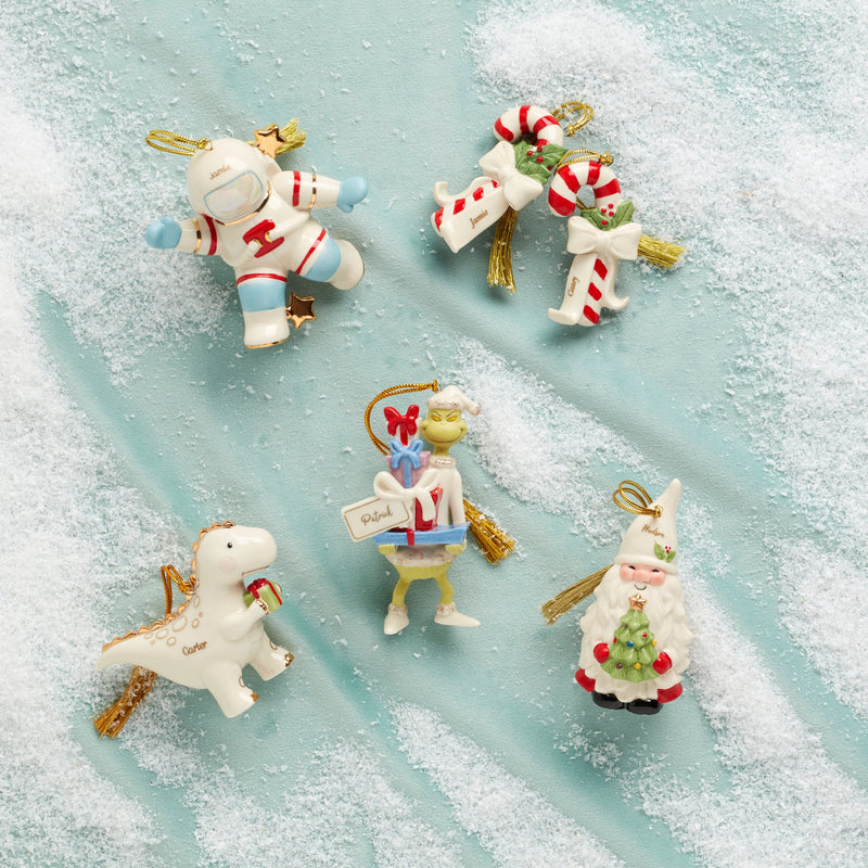Personalized Candycane 2-Piece Ornament Set