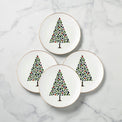 Evergreen Accent Plates, Set of 4