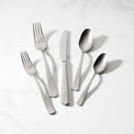 French Perle Scallop Vintage 65-Piece Flatware Set