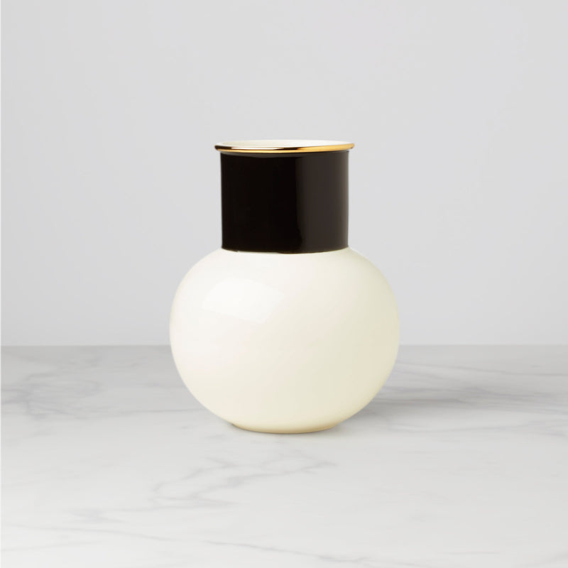 Make It Pop White & Black Bouquet Vase