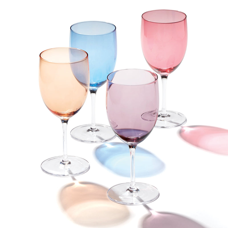 1 Colors Wine Glasses, Set of 4