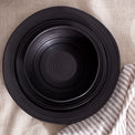 Ridge Black Salad Plate