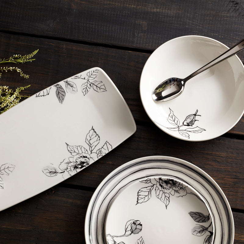 Sketchbook 12-Piece Dinnerware Set
