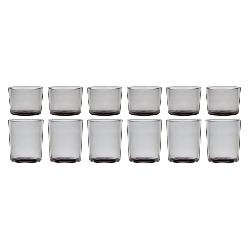 Stackables Smoke Short & Tall Glasses 12-Piece Set