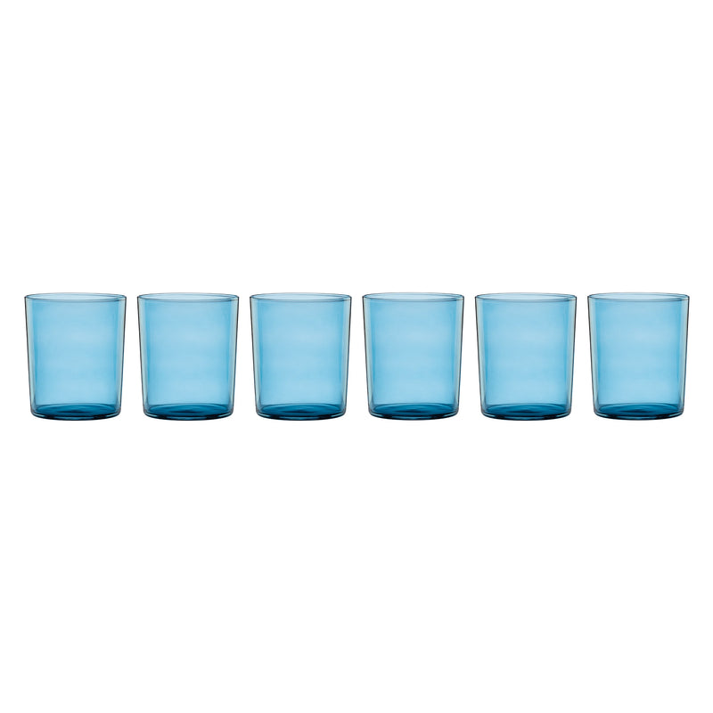 Bunny Hop Stackable Blue Tall Glasses, Set of 6