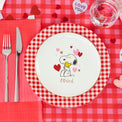 Snoopy Valentine's Day Accent Plates, Set of 4