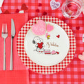 Snoopy Valentine's Day Accent Plates, Set of 4