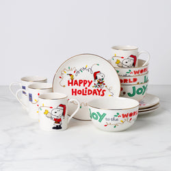 Snoopy Christmas 12-Piece Dessert Set