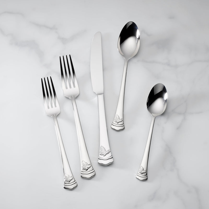 Butterfly Meadow II 65-Piece Flatware Set