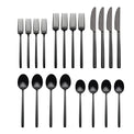 Dean Black Satin 20-Piece Flatware Set