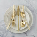Dean Champagne Satin 20-Piece Flatware Set