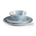 Artisanal Stripe Blue 12 Piece Dinnerware Set