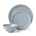 Artisanal Stripe Blue 12 Piece Dinnerware Set