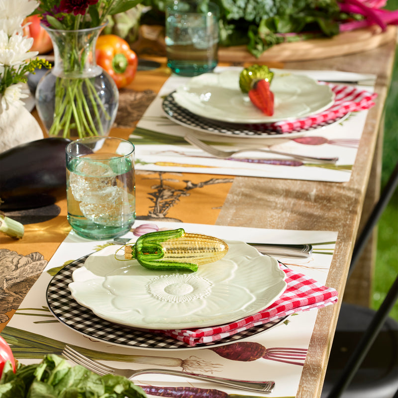 Butterfly Meadow Floral Green Accent Plates, Set of 4