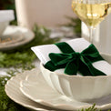 French Perle Scallop White 12-Piece Dinnerware Set