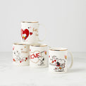 Snoopy Valentine's Day Mugs, Set of 4