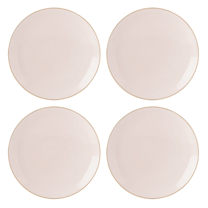 Trianna Blush Coupe Dinner Plates, Set of 4