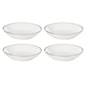 Trianna White Pasta Bowls, Set of 4