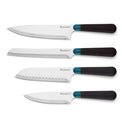 Keen Black Marble 5-Piece Bristle Cutlery Block Set