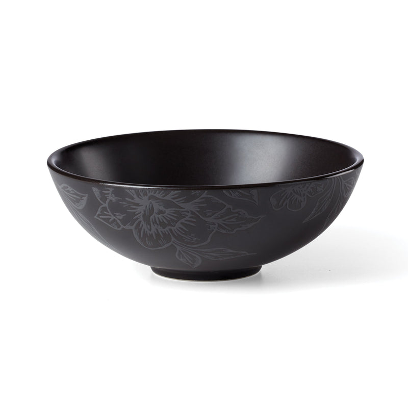 Roseto Charcoal 12-Piece Dinnerware Set