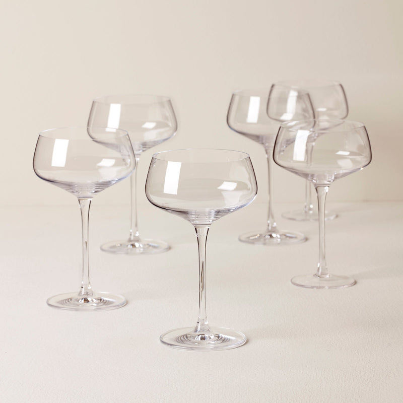 Tuscany Classics Angled Coupe Glasses, Set of 6
