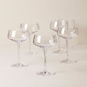 Tuscany Classics Angled Optic Coupe Glasses, Set of 6