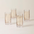Tuscany Classics Gold Dust Highball Glasses, Set of 4
