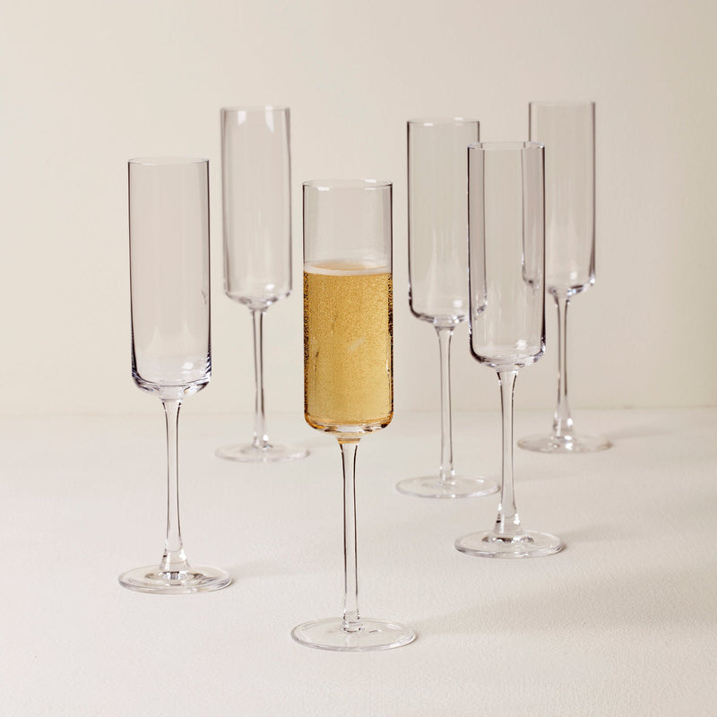 Tuscany Classics Straight Flute Glasses, Set of 6